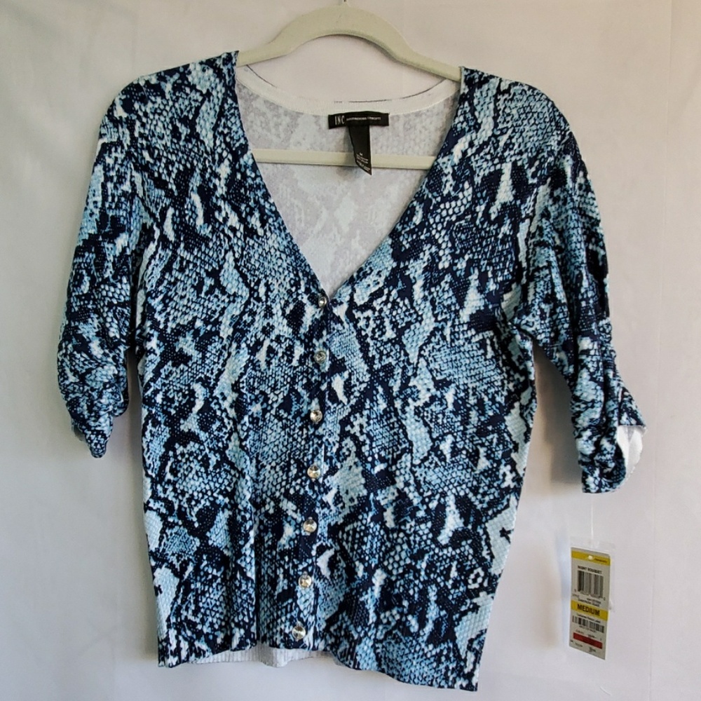 INC Size M Cropped Cardigan